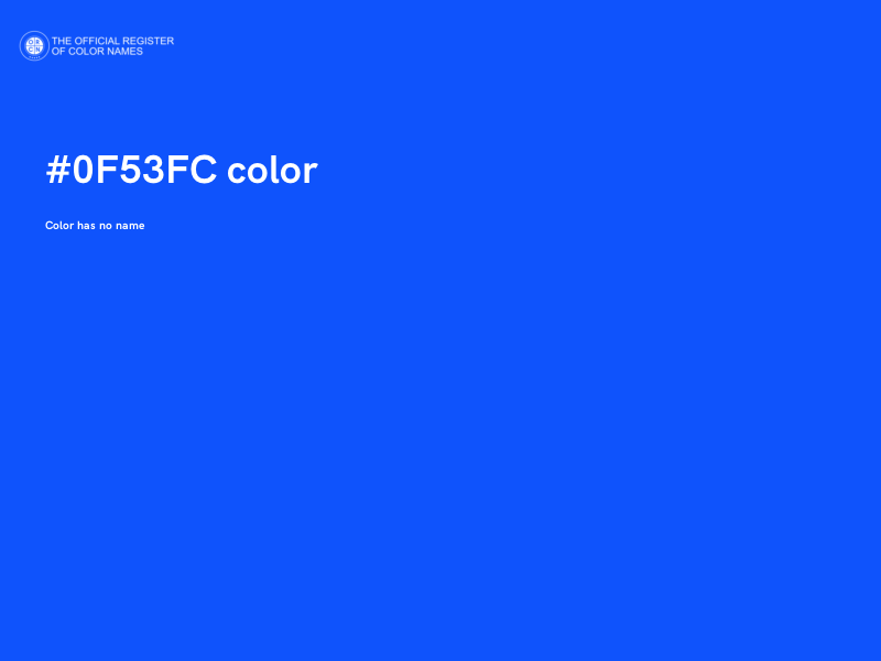 #0F53FC color image