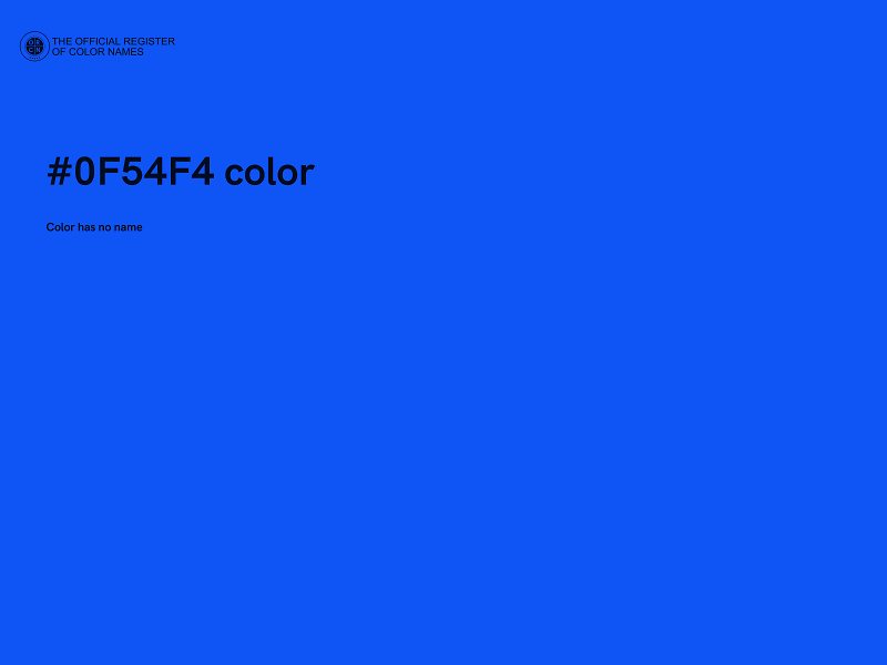 #0F54F4 color image