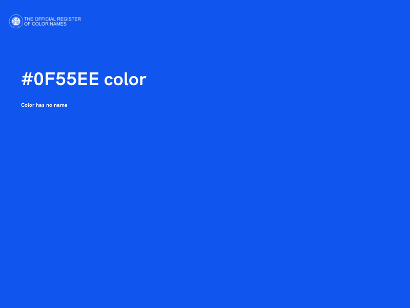 #0F55EE color image