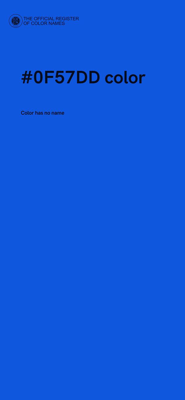 #0F57DD color image