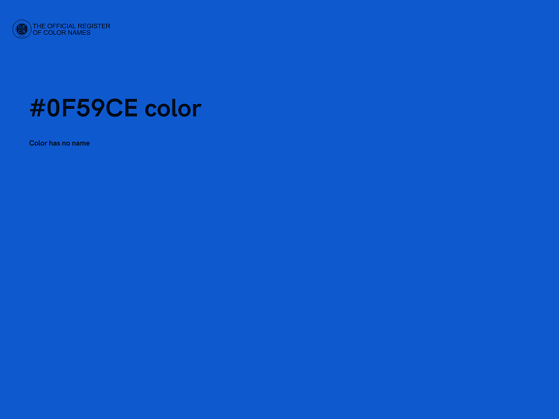 #0F59CE color image