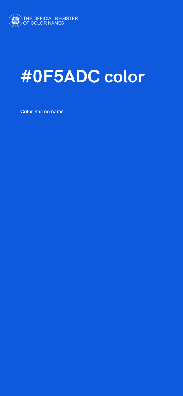 #0F5ADC color image