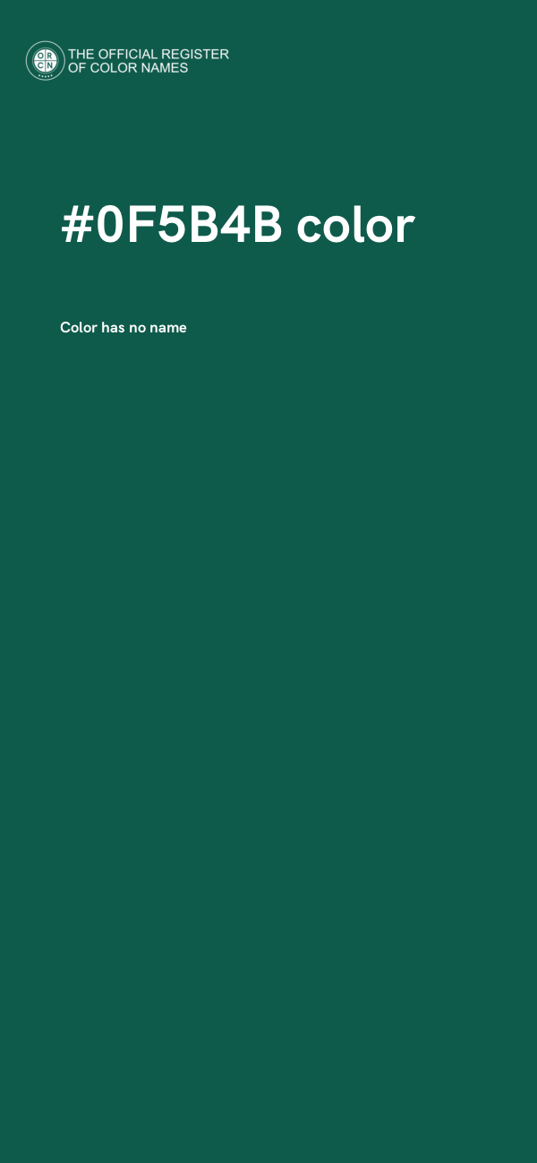 #0F5B4B color image