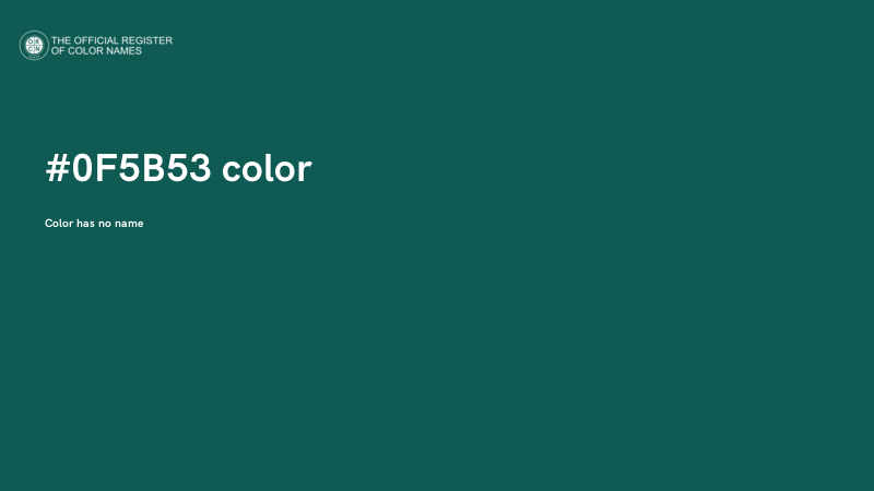 #0F5B53 color image
