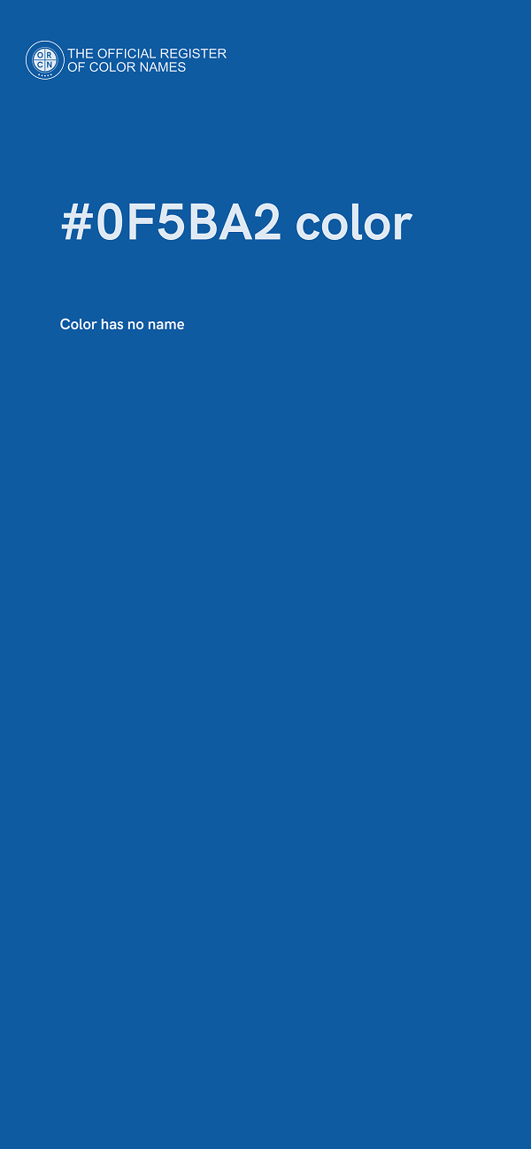 #0F5BA2 color image