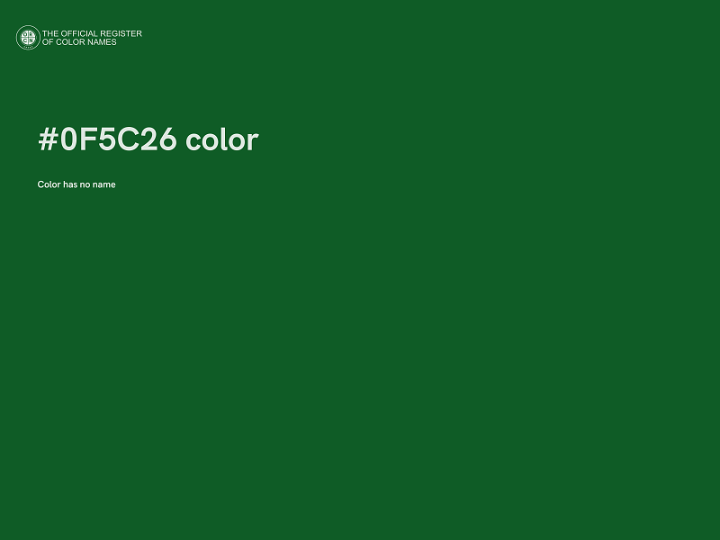 #0F5C26 color image