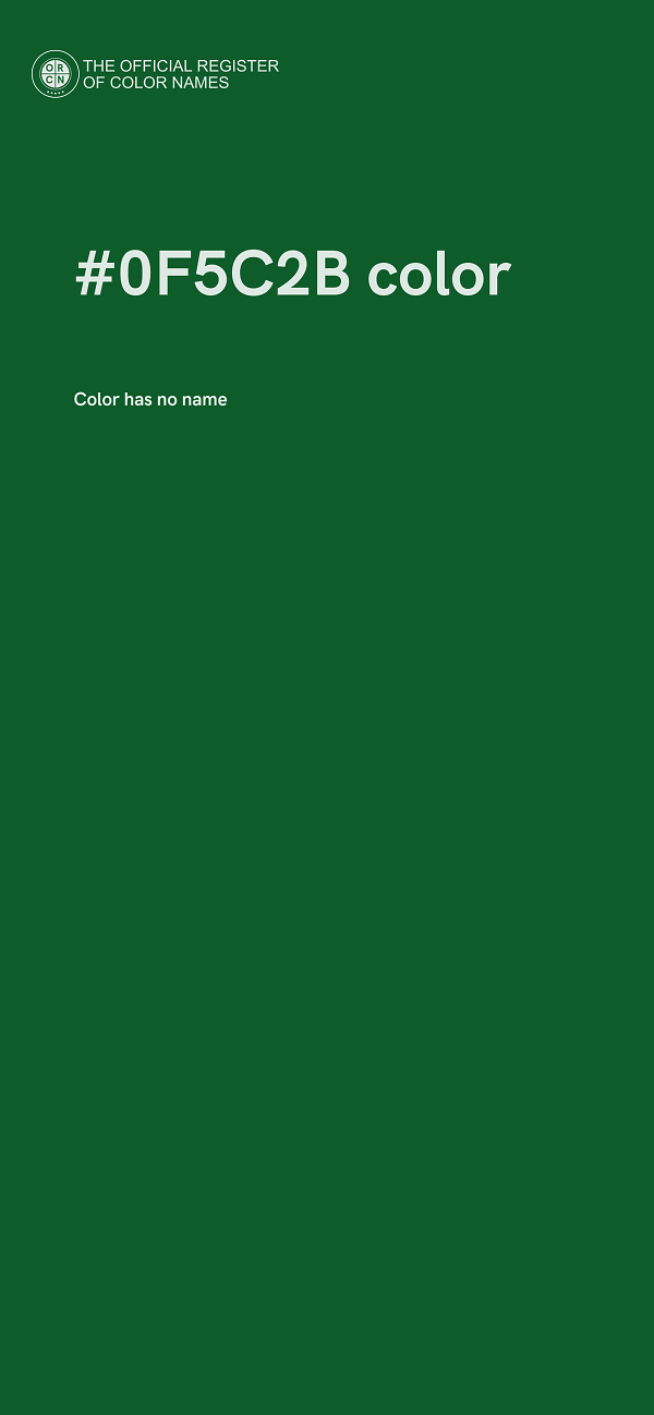 #0F5C2B color image