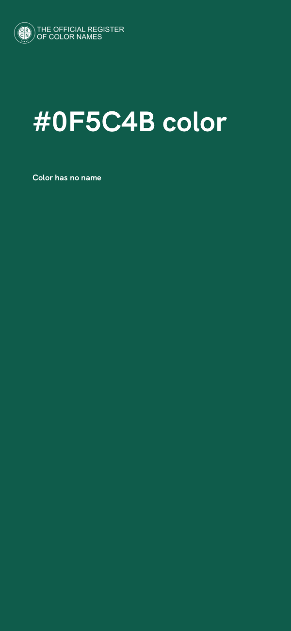 #0F5C4B color image