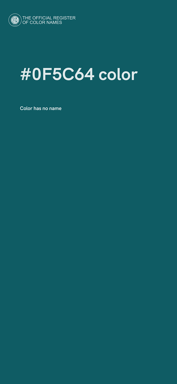 #0F5C64 color image
