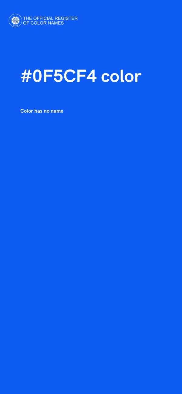 #0F5CF4 color image