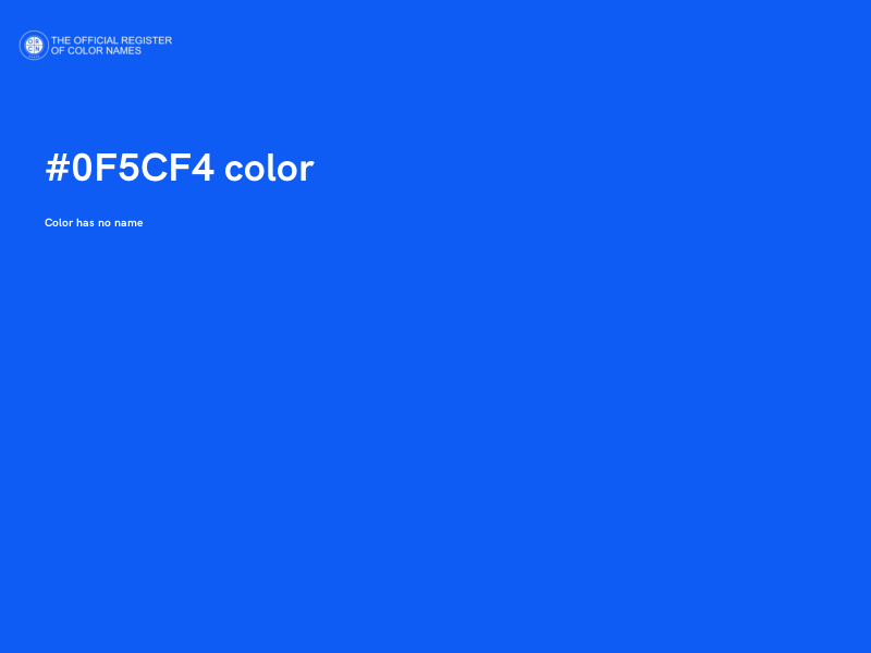 #0F5CF4 color image