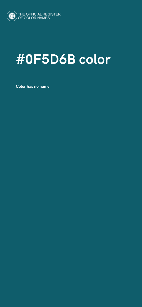 #0F5D6B color image