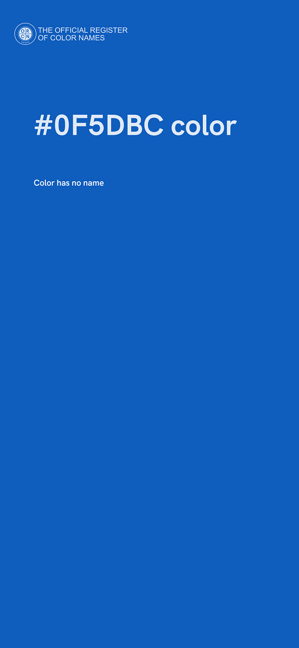 #0F5DBC color image