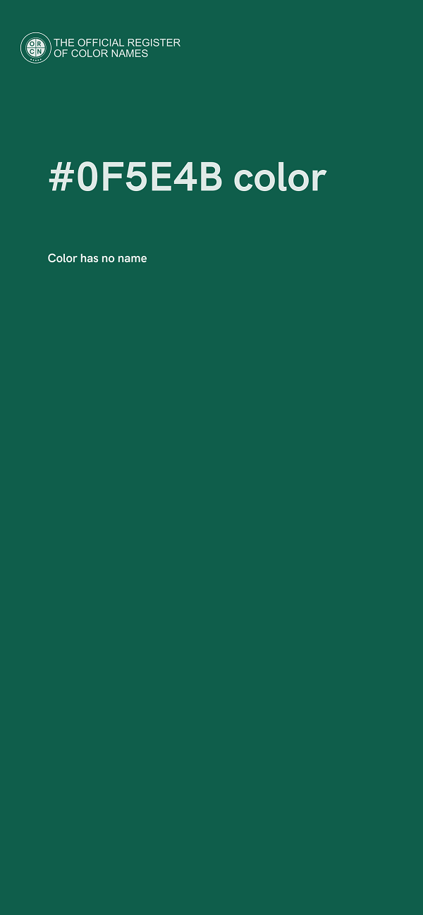 #0F5E4B color image