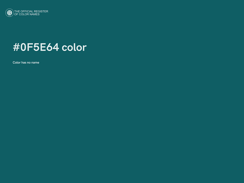 #0F5E64 color image