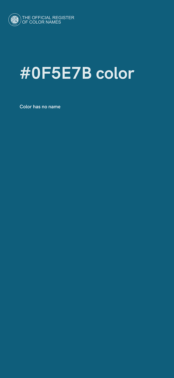 #0F5E7B color image