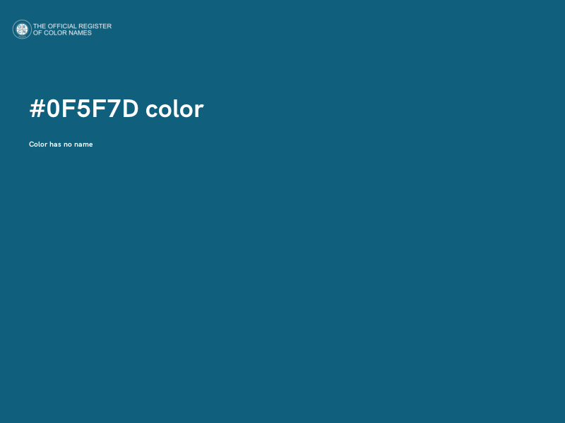 #0F5F7D color image