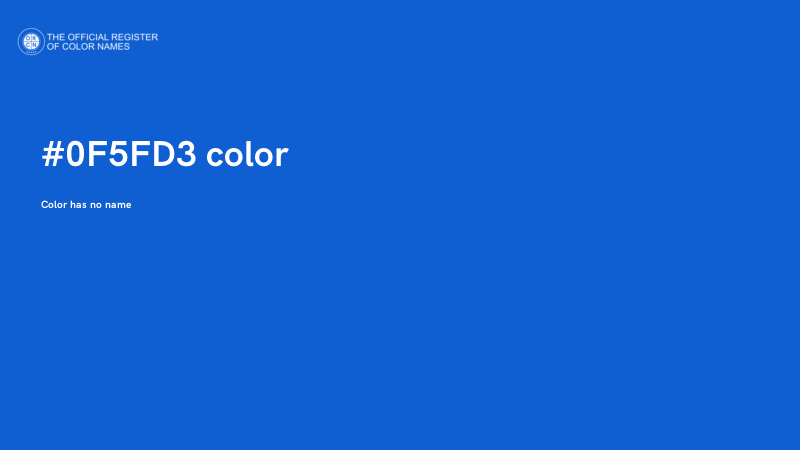 #0F5FD3 color image