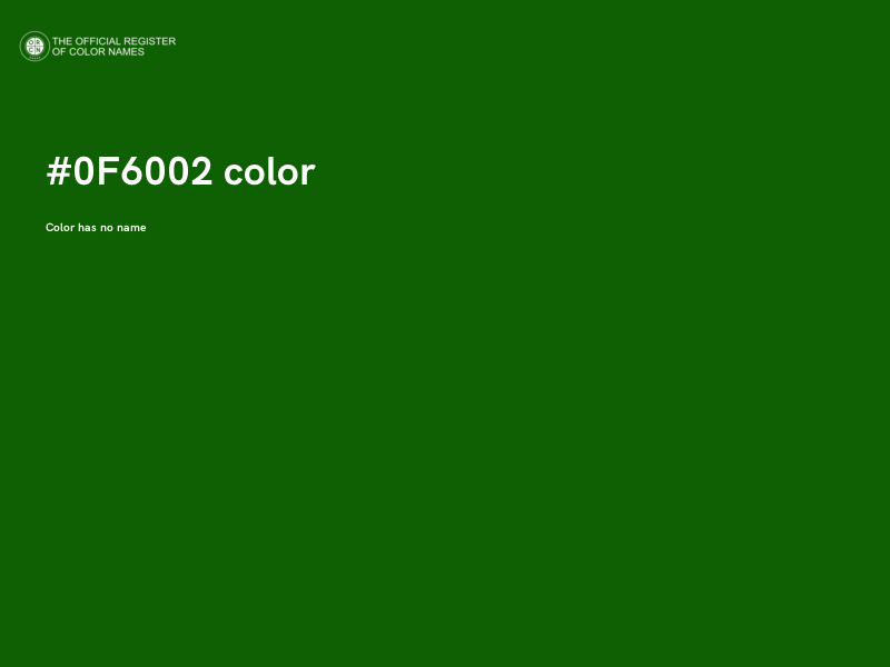 #0F6002 color image