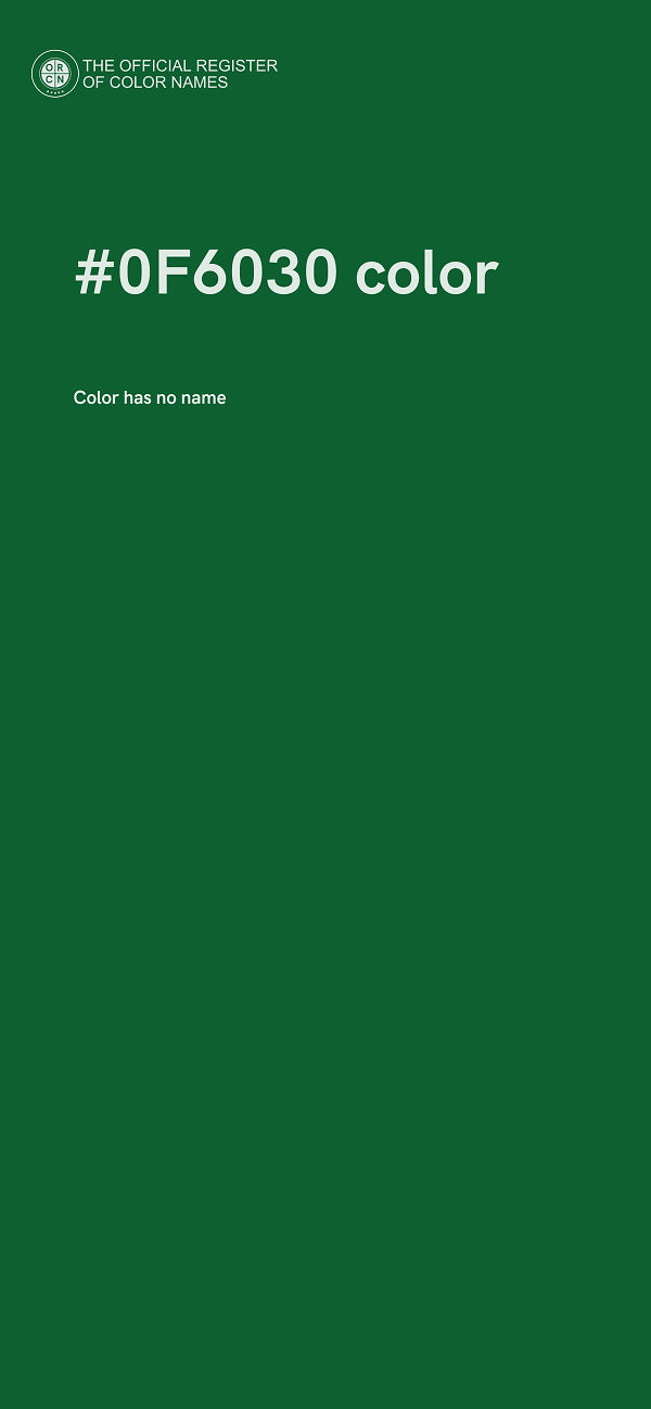 #0F6030 color image