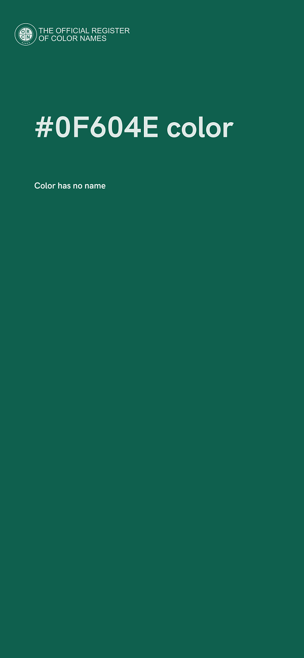#0F604E color image