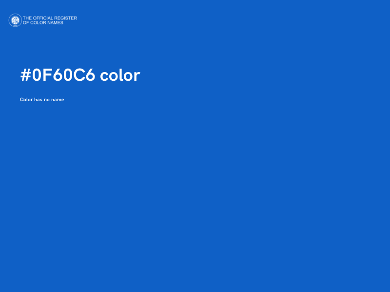 #0F60C6 color image