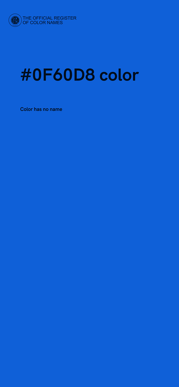 #0F60D8 color image