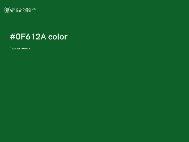 #0F612A color image