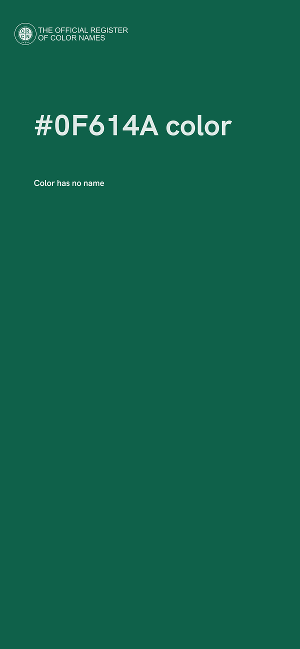 #0F614A color image
