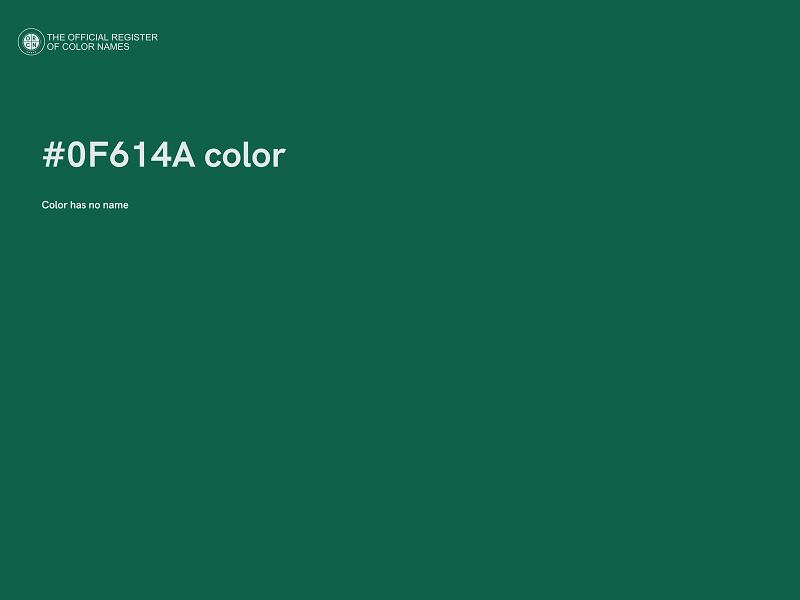 #0F614A color image