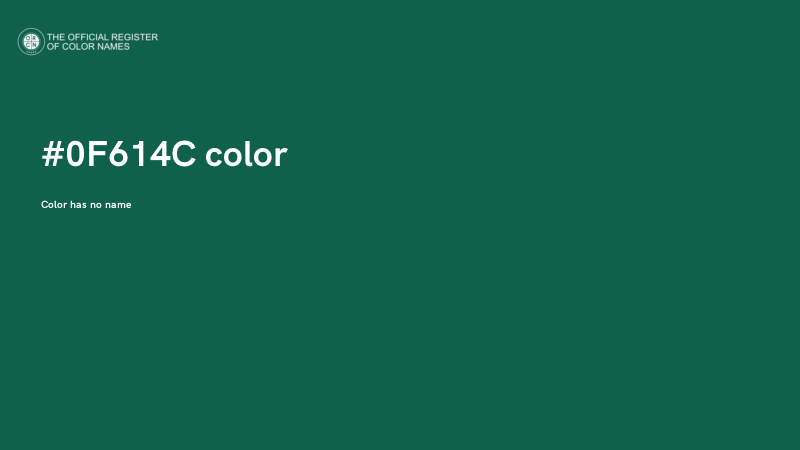 #0F614C color image