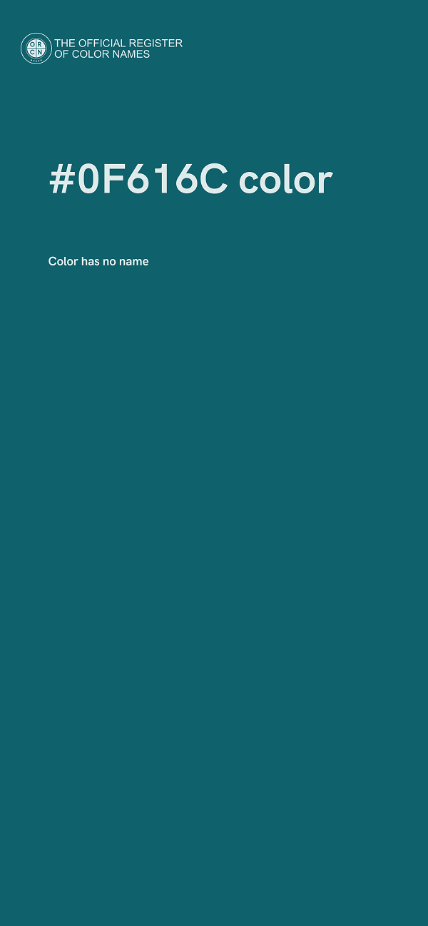 #0F616C color image