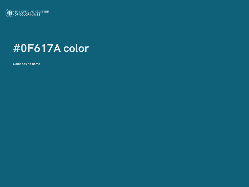 #0F617A color image