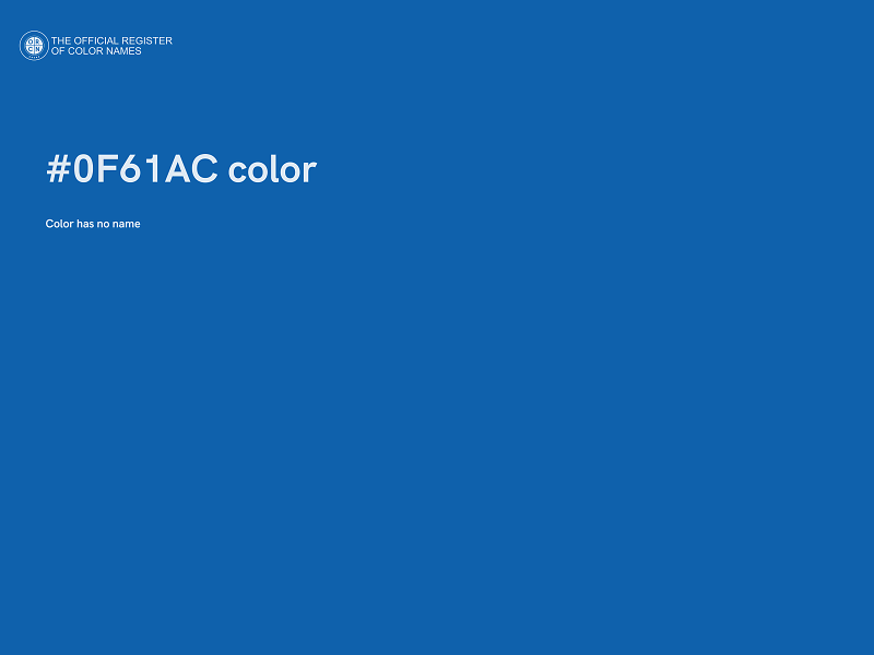 #0F61AC color image