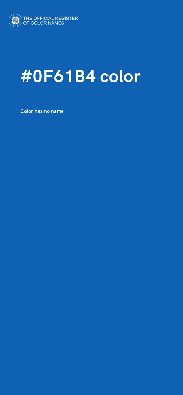 #0F61B4 color image