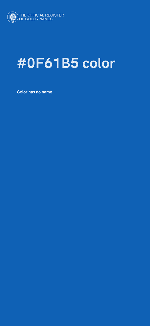 #0F61B5 color image