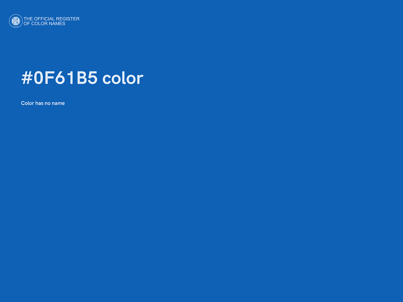 #0F61B5 color image