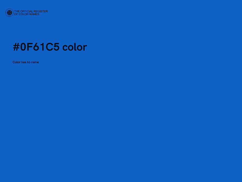 #0F61C5 color image