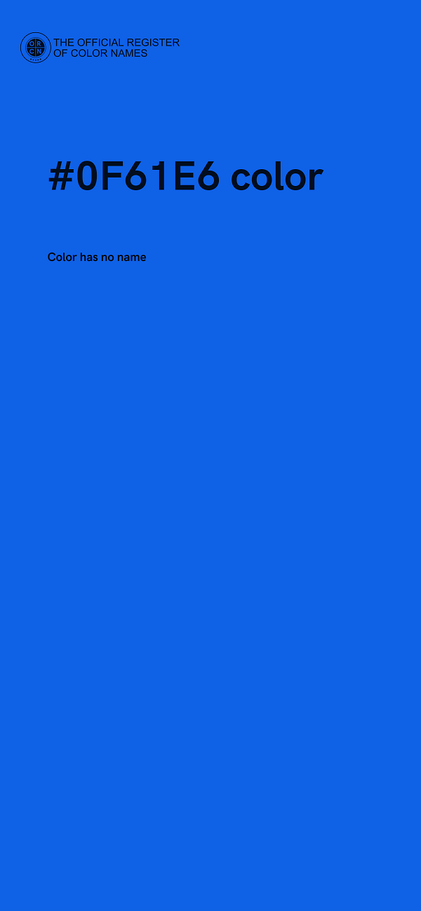 #0F61E6 color image