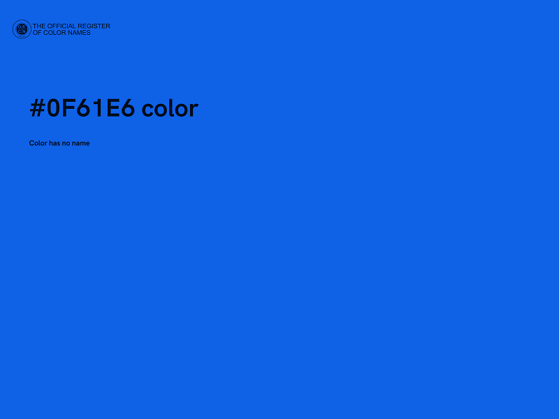 #0F61E6 color image