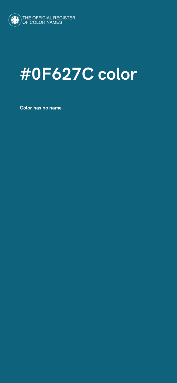 #0F627C color image