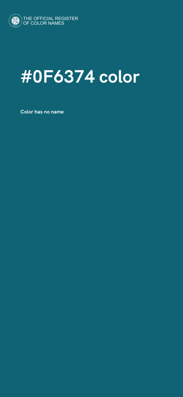 #0F6374 color image