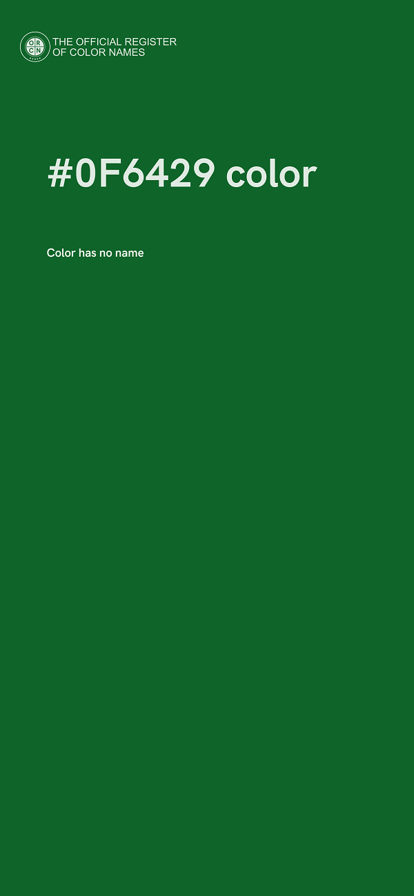 #0F6429 color image