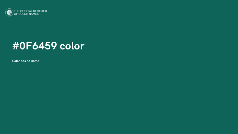 #0F6459 color image