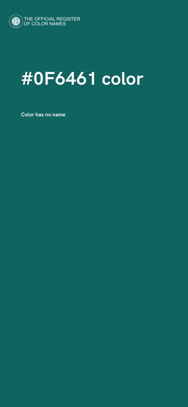 #0F6461 color image