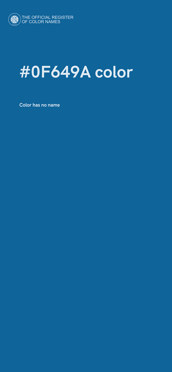 #0F649A color image