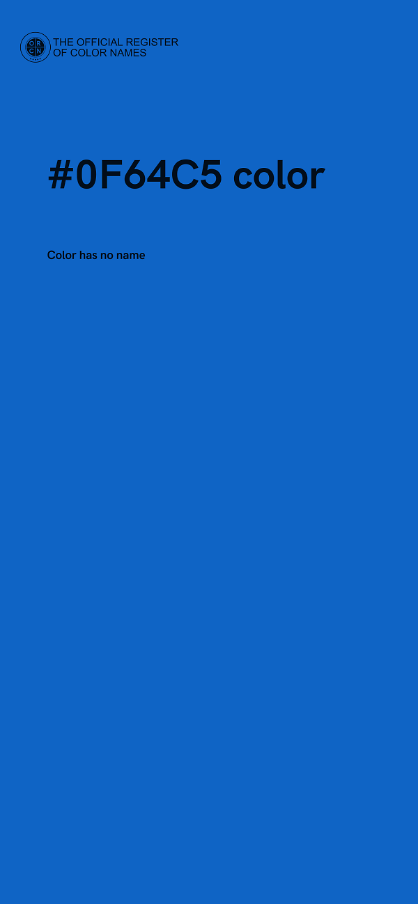 #0F64C5 color image