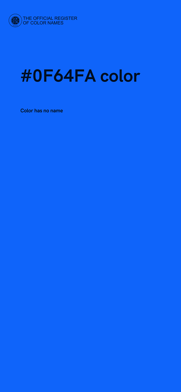 #0F64FA color image