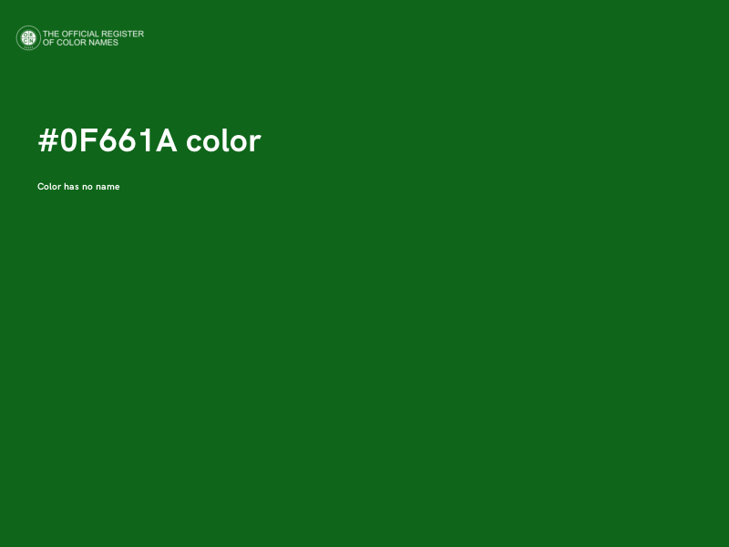 #0F661A color image