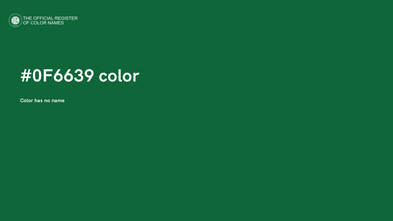 #0F6639 color image